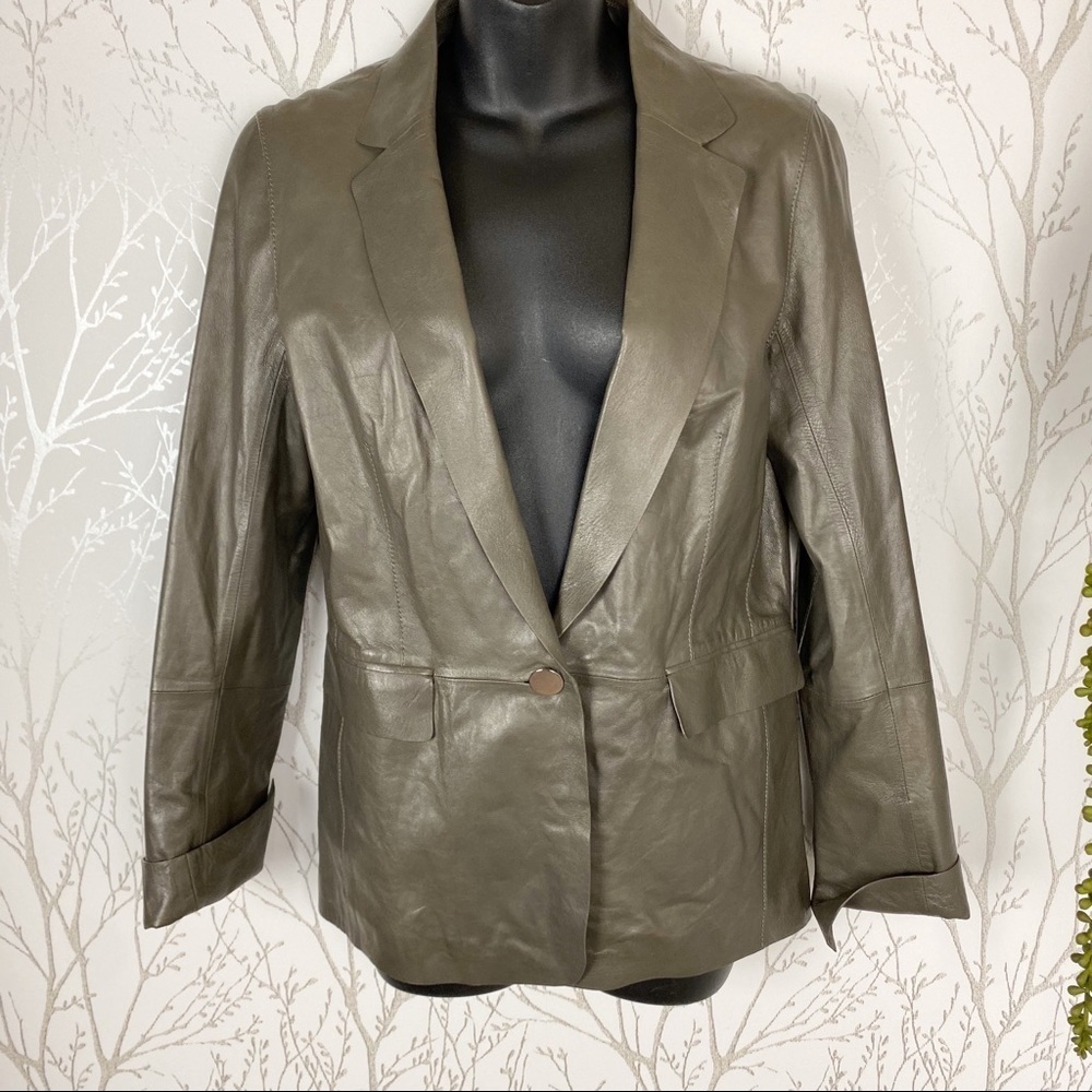 LAFAYETTE 148 New York Granite Leather Jacket NWT - Picture 2 of 13